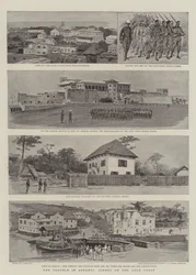 Die Unruhen in Ashanti, Szenen an der Goldküste